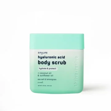 Gommage corporel à l'acide hyaluronique à l'huile de noix de coco et à l'huile de tournesol