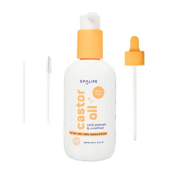 Huile de Ricin 100% Pure pour Cheveux Peau Cils - Flacon Pêche