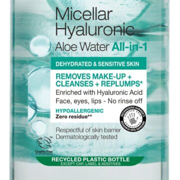 Démaquillant à l'eau micellaire et à l'acide hyaluronique Peachy Clean