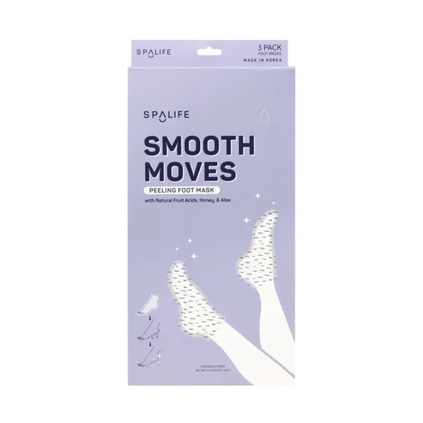 Masque exfoliant pour les pieds Smooth Moves aux acides de fruits naturels